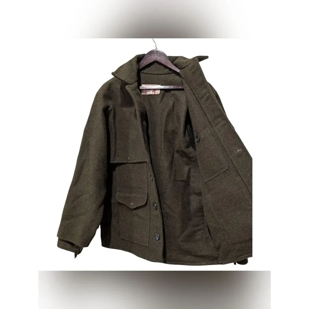 VTG Filson Style 83 Double Macinaw Cruiser Jacket - Forest Green -Sz 40 Med NWOT